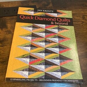 Quick Diamond Quilts & Beyond Jan Krentz 12 Projects Quilting Book 9781571205810